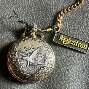Gold Pocket Watch Necklace